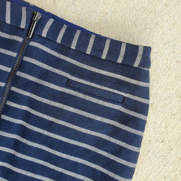 THE LIMITED | FRONT ZIP STRIPED CASUAL MINI SHORT SKIRT WOMEN'S SIZE 0 - Picture 5 of 12